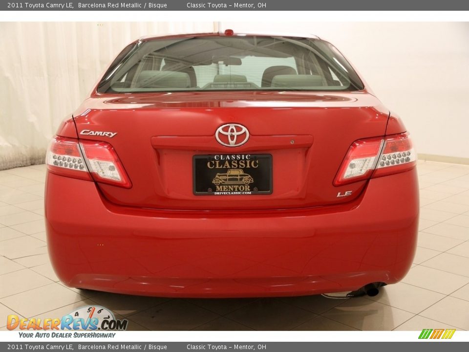 2011 Toyota Camry LE Barcelona Red Metallic / Bisque Photo #16