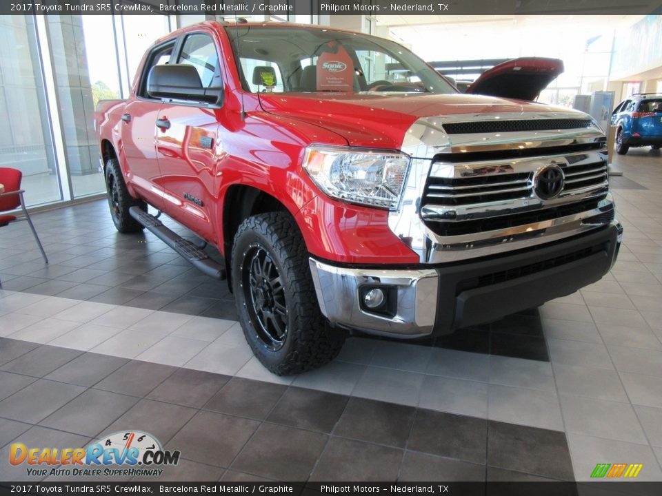 2017 Toyota Tundra SR5 CrewMax Barcelona Red Metallic / Graphite Photo #2