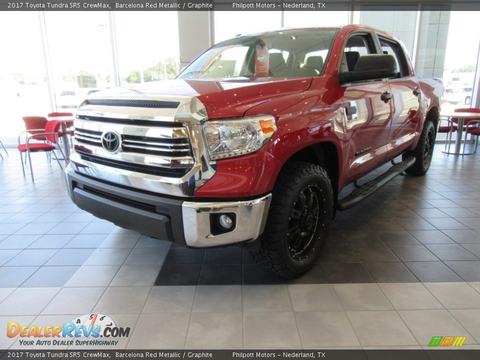 2017 Toyota Tundra SR5 CrewMax Barcelona Red Metallic / Graphite Photo #6