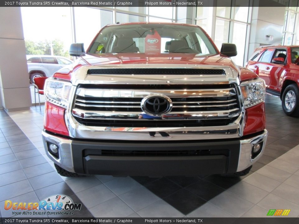 2017 Toyota Tundra SR5 CrewMax Barcelona Red Metallic / Graphite Photo #7