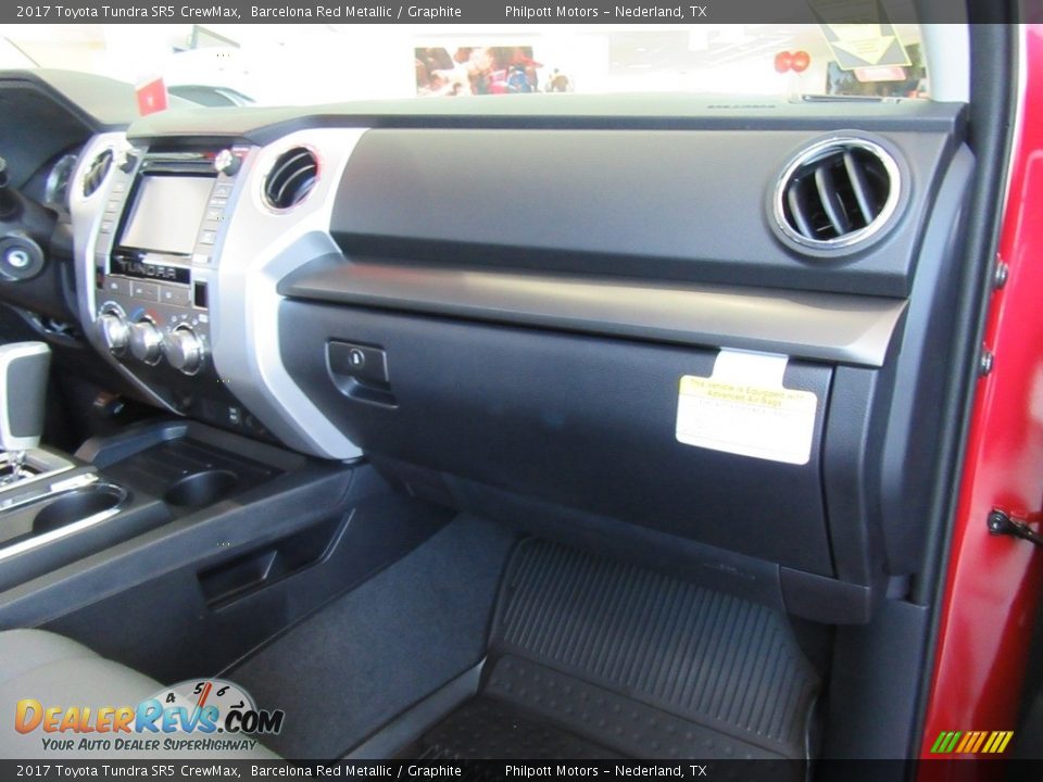 2017 Toyota Tundra SR5 CrewMax Barcelona Red Metallic / Graphite Photo #17