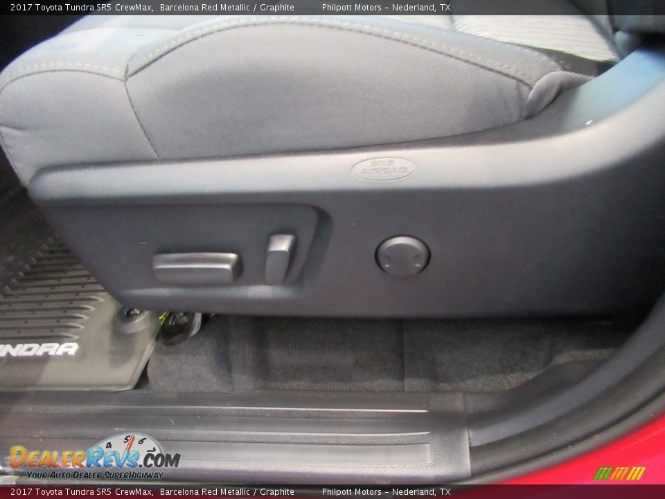 2017 Toyota Tundra SR5 CrewMax Barcelona Red Metallic / Graphite Photo #23