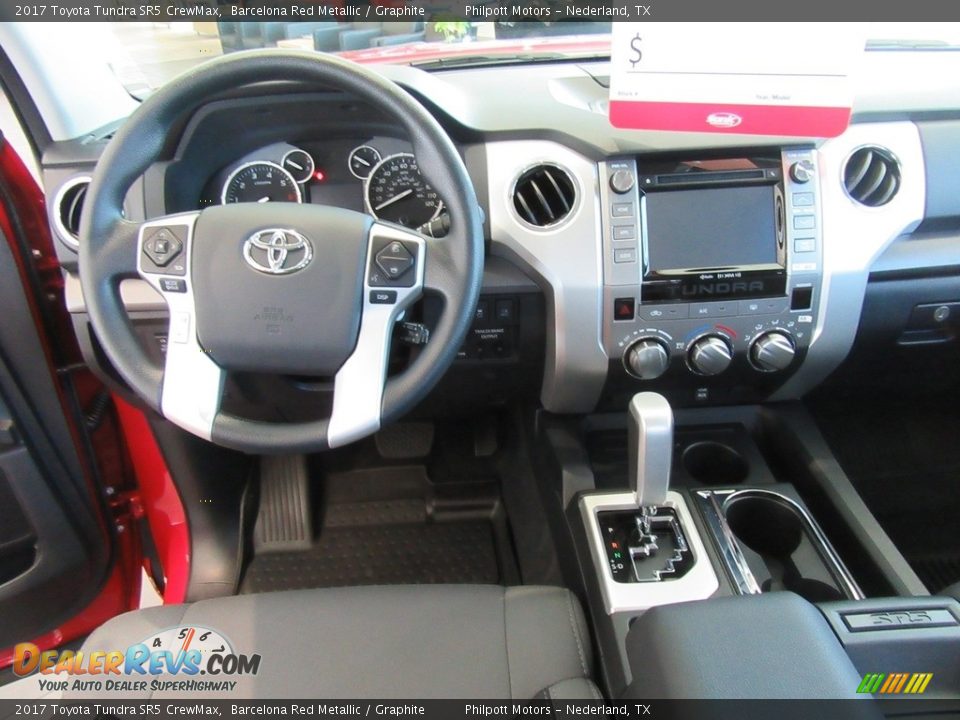 2017 Toyota Tundra SR5 CrewMax Barcelona Red Metallic / Graphite Photo #24