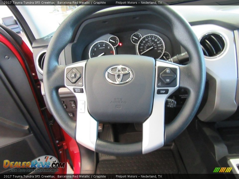 2017 Toyota Tundra SR5 CrewMax Barcelona Red Metallic / Graphite Photo #30