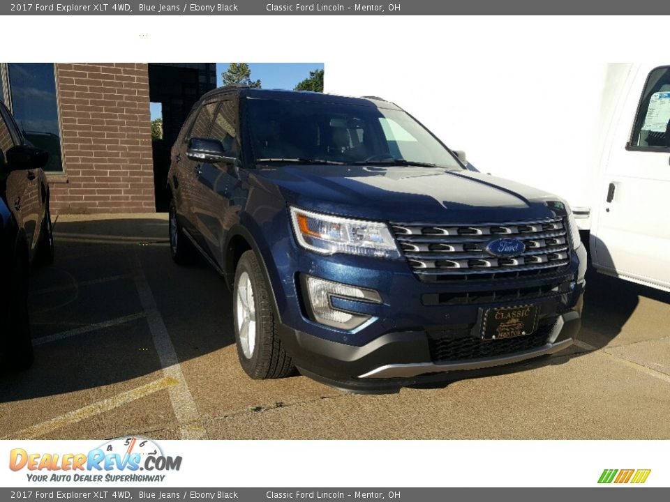 2017 Ford Explorer XLT 4WD Blue Jeans / Ebony Black Photo #1