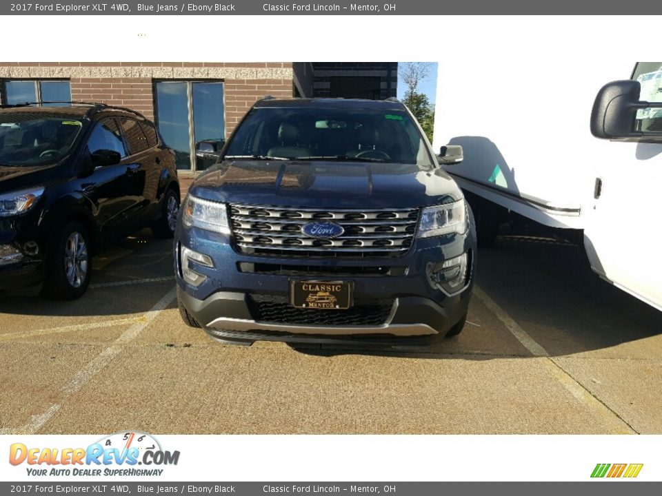 2017 Ford Explorer XLT 4WD Blue Jeans / Ebony Black Photo #2
