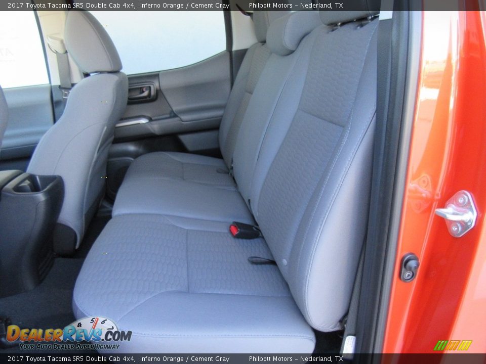 2017 Toyota Tacoma SR5 Double Cab 4x4 Inferno Orange / Cement Gray Photo #19