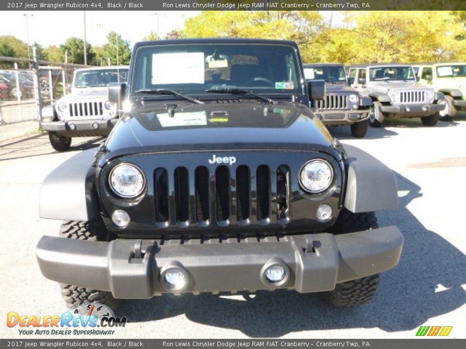 2017 Jeep Wrangler Rubicon 4x4 Black / Black Photo #12