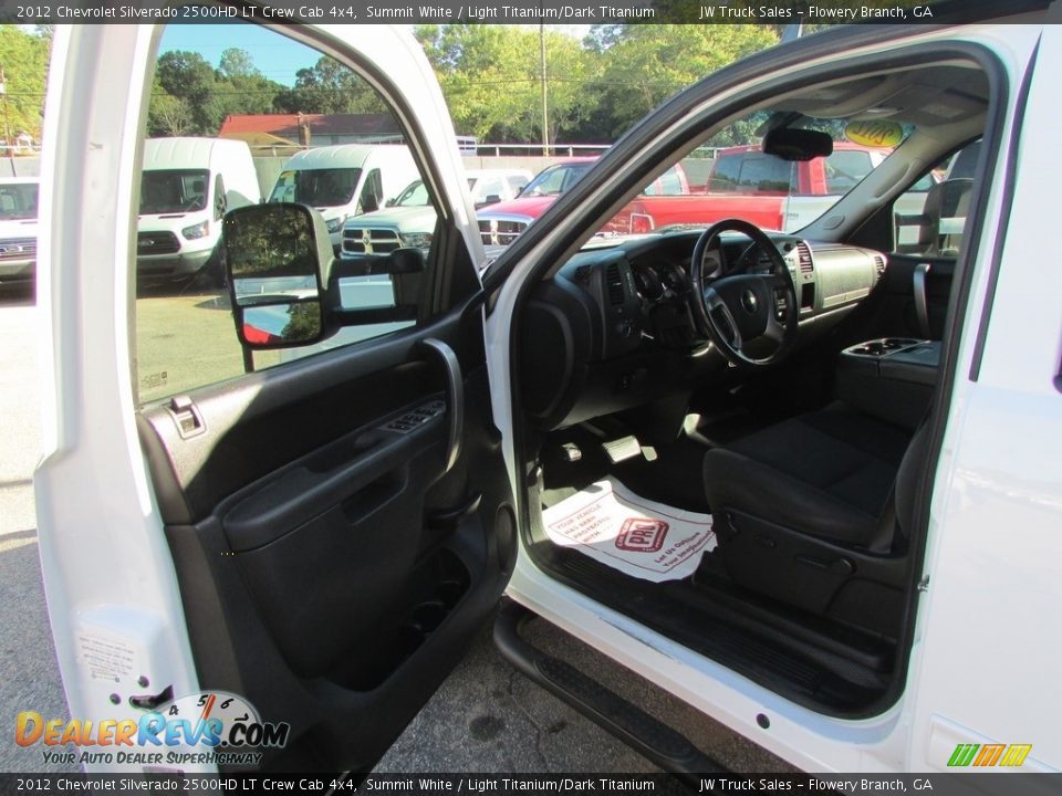 2012 Chevrolet Silverado 2500HD LT Crew Cab 4x4 Summit White / Light Titanium/Dark Titanium Photo #16