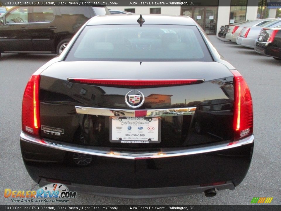 2010 Cadillac CTS 3.0 Sedan Black Raven / Light Titanium/Ebony Photo #5
