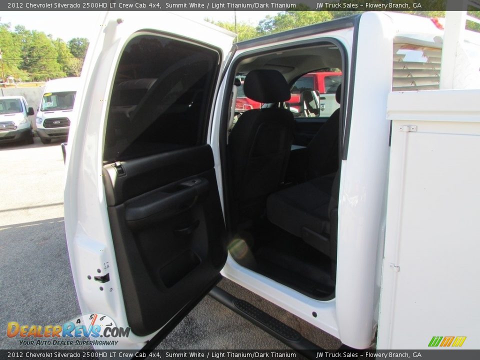 2012 Chevrolet Silverado 2500HD LT Crew Cab 4x4 Summit White / Light Titanium/Dark Titanium Photo #27