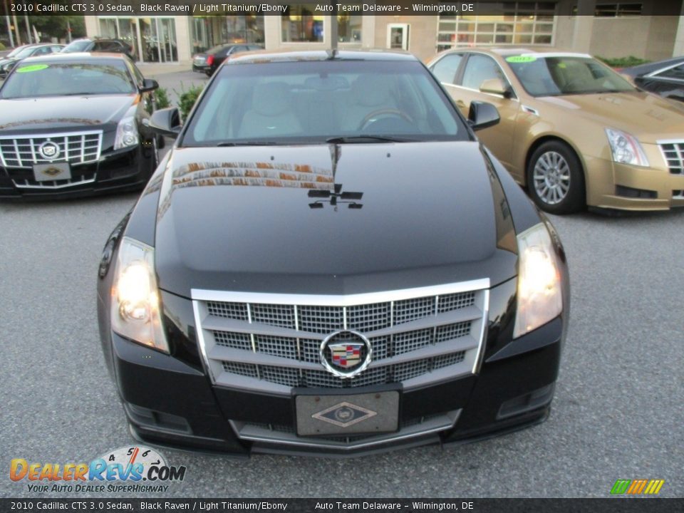 2010 Cadillac CTS 3.0 Sedan Black Raven / Light Titanium/Ebony Photo #9