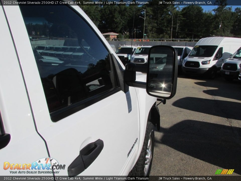 2012 Chevrolet Silverado 2500HD LT Crew Cab 4x4 Summit White / Light Titanium/Dark Titanium Photo #30
