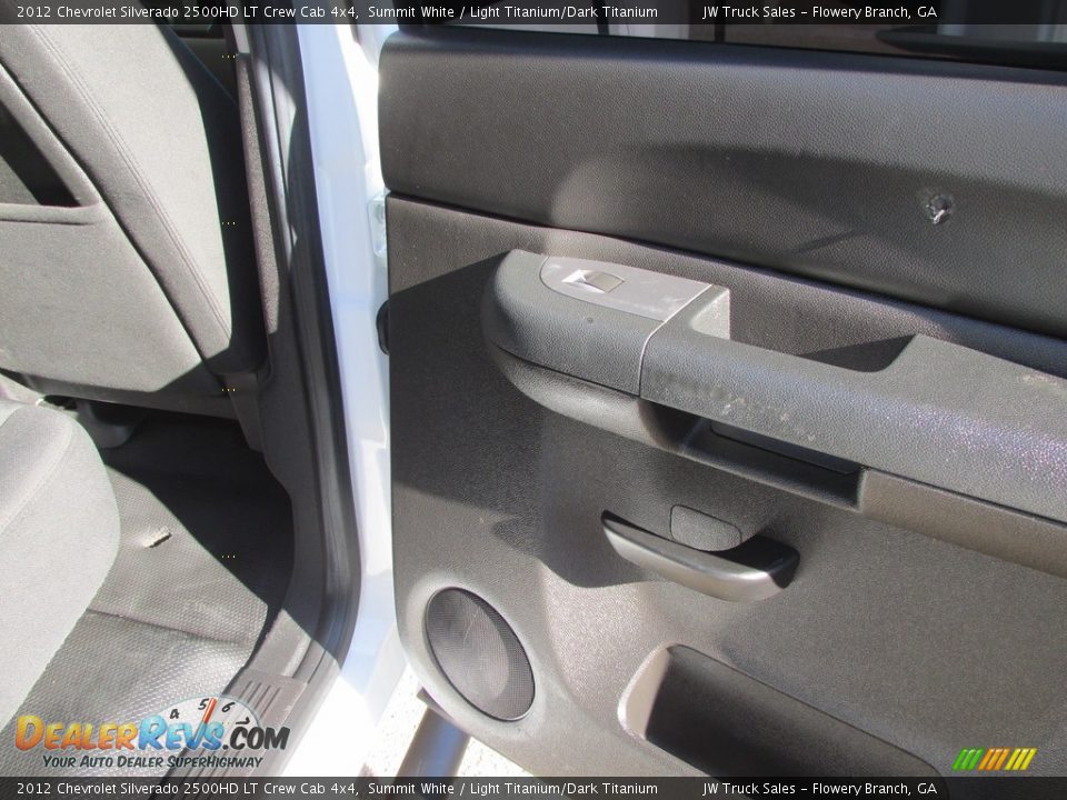 2012 Chevrolet Silverado 2500HD LT Crew Cab 4x4 Summit White / Light Titanium/Dark Titanium Photo #34