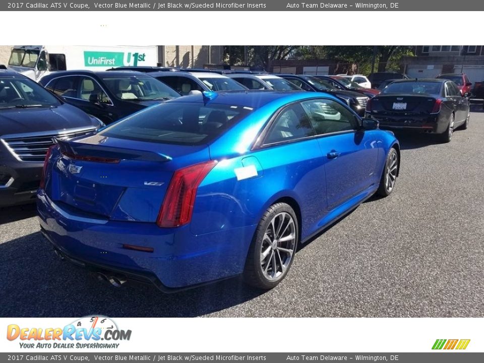 2017 Cadillac ATS V Coupe Vector Blue Metallic / Jet Black w/Sueded Microfiber Inserts Photo #4