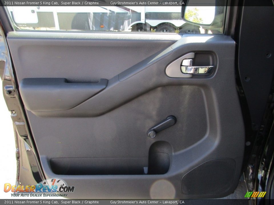 2011 Nissan Frontier S King Cab Super Black / Graphite Photo #9