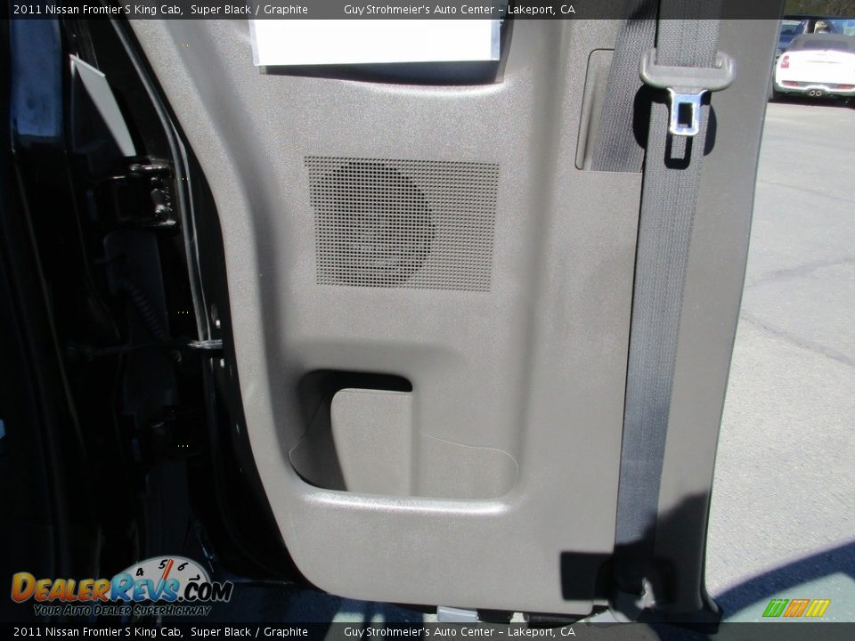 2011 Nissan Frontier S King Cab Super Black / Graphite Photo #21