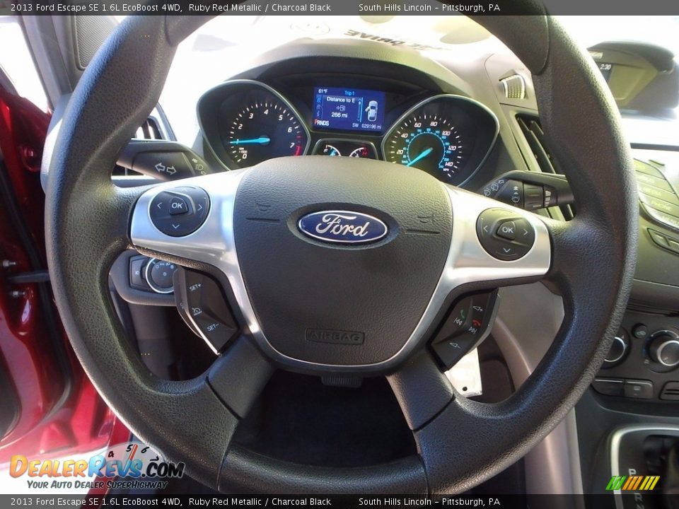2013 Ford Escape SE 1.6L EcoBoost 4WD Ruby Red Metallic / Charcoal Black Photo #21