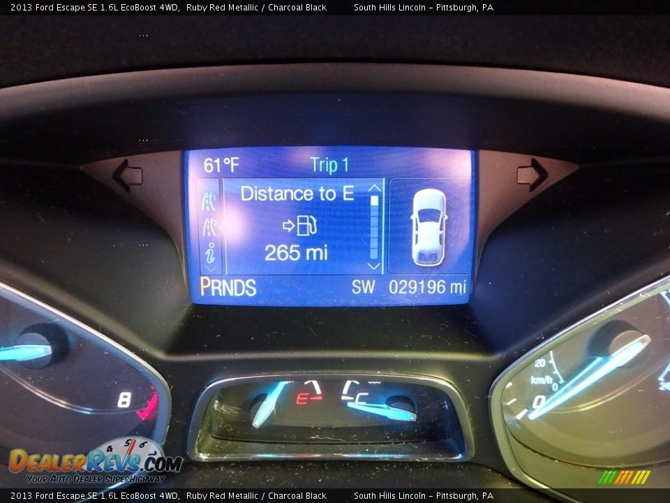 2013 Ford Escape SE 1.6L EcoBoost 4WD Ruby Red Metallic / Charcoal Black Photo #25