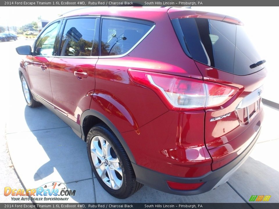 2014 Ford Escape Titanium 1.6L EcoBoost 4WD Ruby Red / Charcoal Black Photo #3