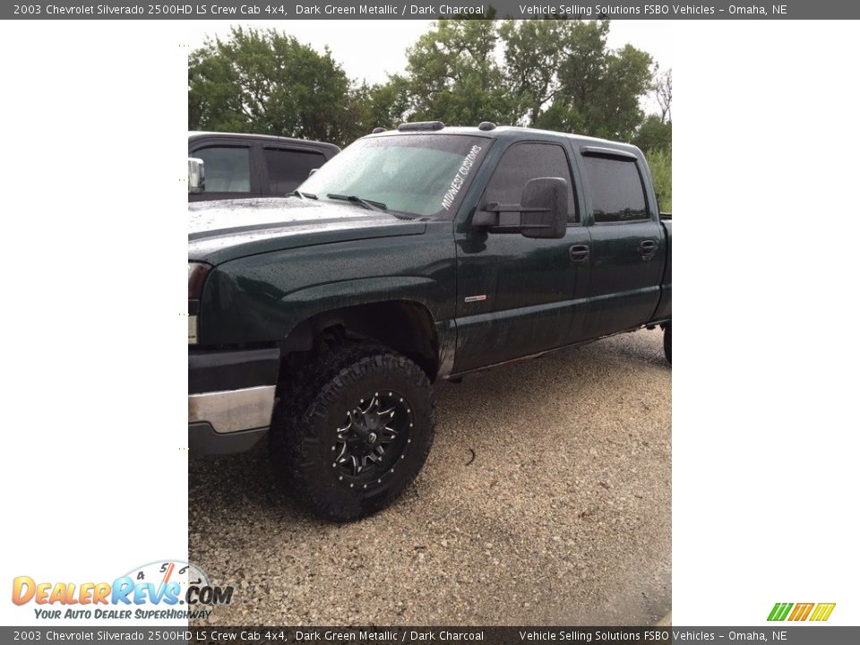 2003 Chevrolet Silverado 2500HD LS Crew Cab 4x4 Dark Green Metallic / Dark Charcoal Photo #1