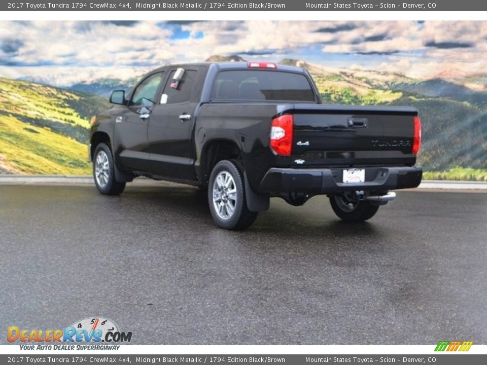 2017 Toyota Tundra 1794 CrewMax 4x4 Midnight Black Metallic / 1794 Edition Black/Brown Photo #3
