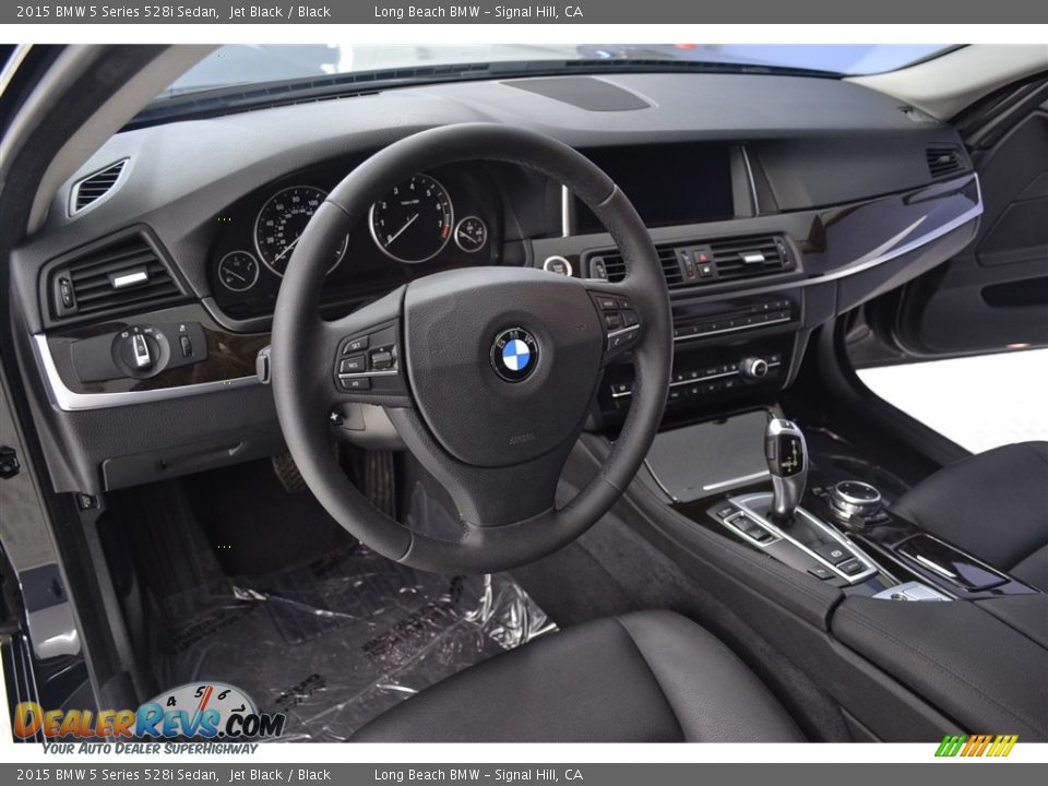 2015 BMW 5 Series 528i Sedan Jet Black / Black Photo #11