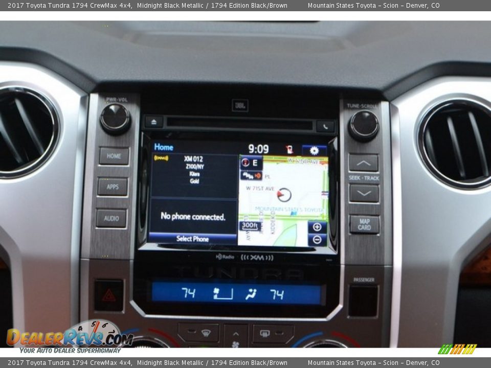 2017 Toyota Tundra 1794 CrewMax 4x4 Midnight Black Metallic / 1794 Edition Black/Brown Photo #6