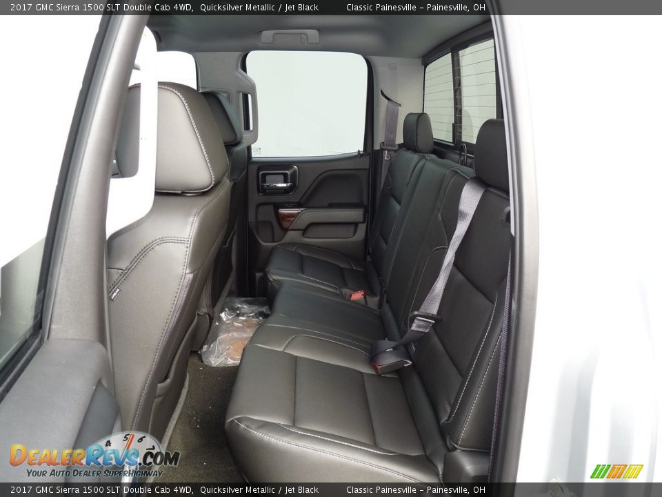 Rear Seat of 2017 GMC Sierra 1500 SLT Double Cab 4WD Photo #7