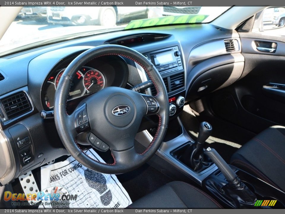 2014 Subaru Impreza WRX 4 Door Ice Silver Metallic / Carbon Black Photo #8