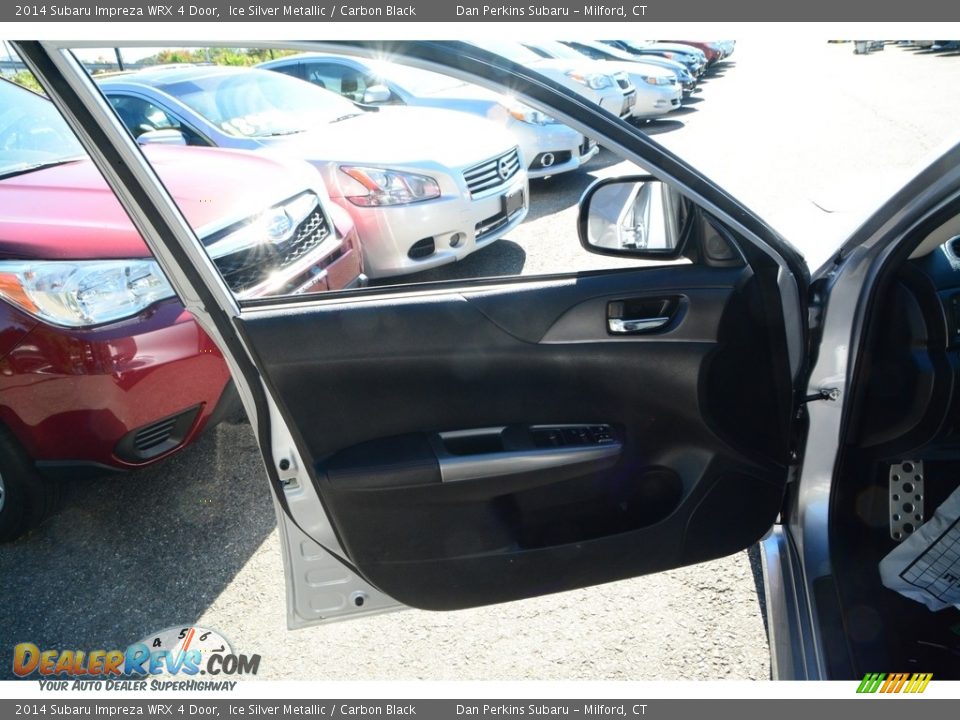 2014 Subaru Impreza WRX 4 Door Ice Silver Metallic / Carbon Black Photo #17