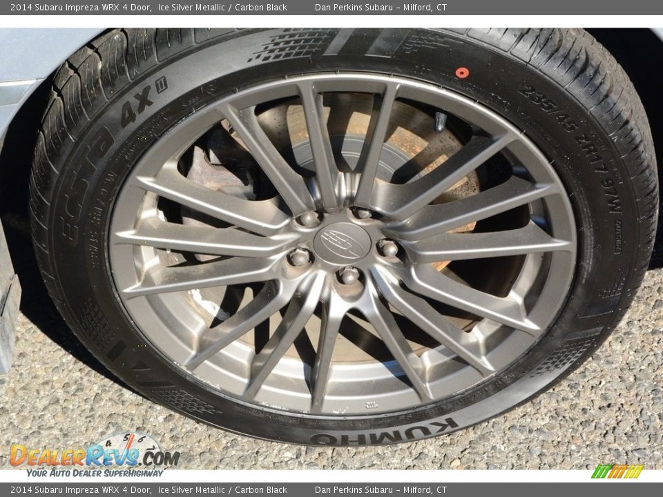 2014 Subaru Impreza WRX 4 Door Ice Silver Metallic / Carbon Black Photo #21