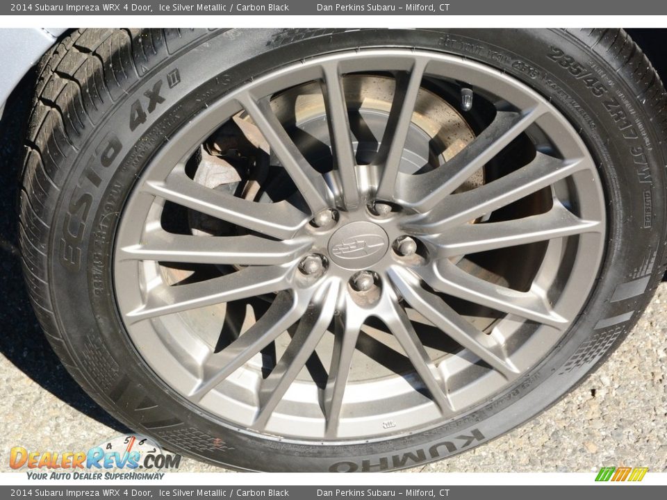 2014 Subaru Impreza WRX 4 Door Ice Silver Metallic / Carbon Black Photo #22