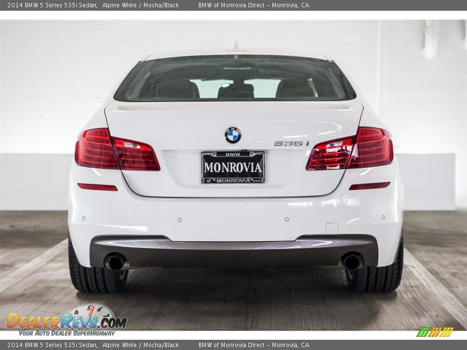 2014 BMW 5 Series 535i Sedan Alpine White / Mocha/Black Photo #3