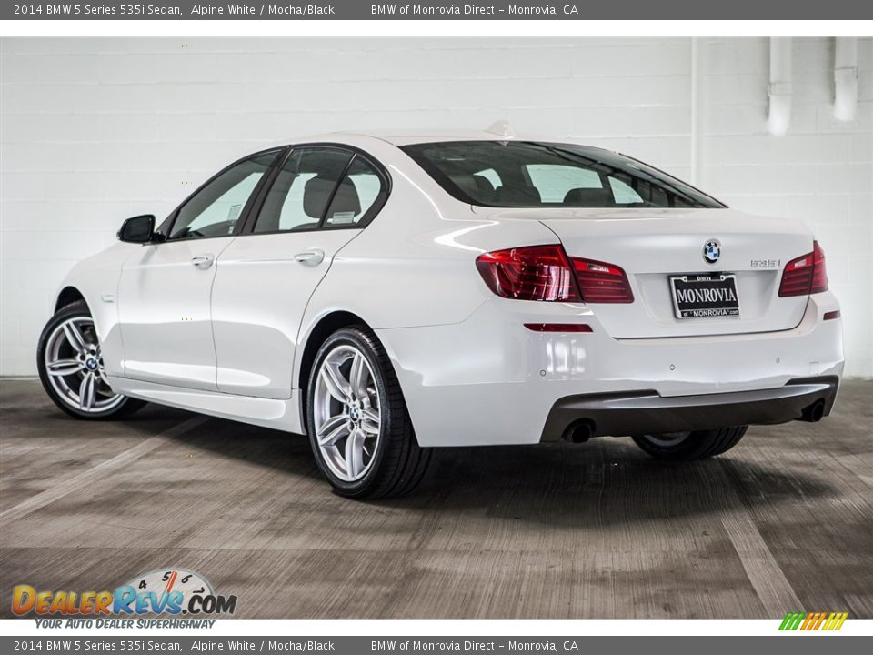 2014 BMW 5 Series 535i Sedan Alpine White / Mocha/Black Photo #10