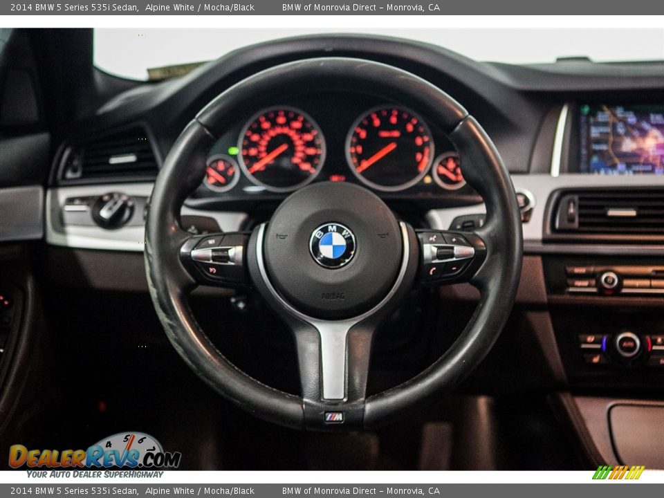 2014 BMW 5 Series 535i Sedan Steering Wheel Photo #16