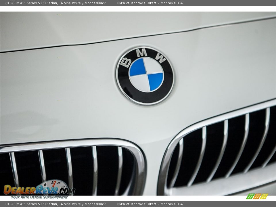 2014 BMW 5 Series 535i Sedan Alpine White / Mocha/Black Photo #28