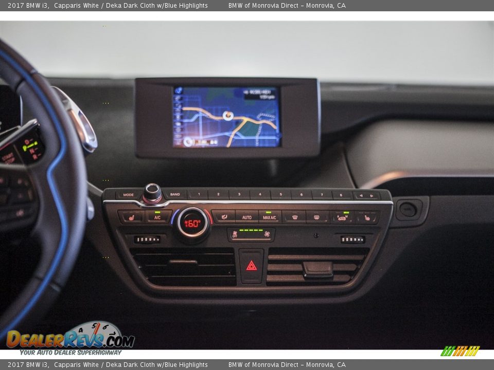 2017 BMW i3 Capparis White / Deka Dark Cloth w/Blue Highlights Photo #5