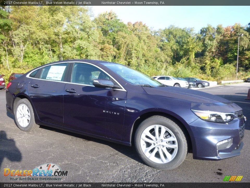 2017 Chevrolet Malibu LT Blue Velvet Metallic / Jet Black Photo #3