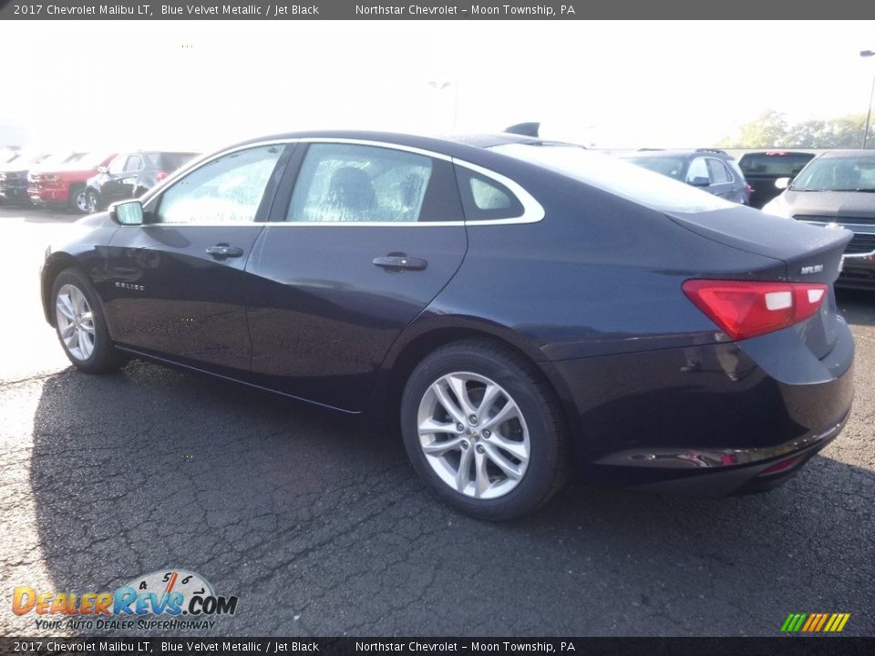 2017 Chevrolet Malibu LT Blue Velvet Metallic / Jet Black Photo #7