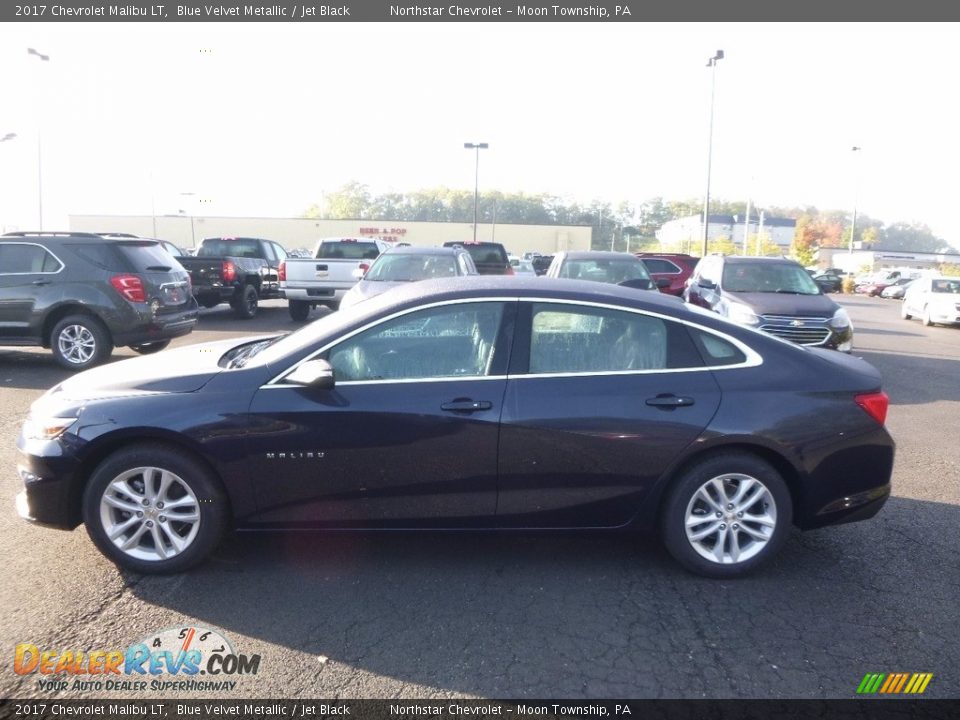 2017 Chevrolet Malibu LT Blue Velvet Metallic / Jet Black Photo #8