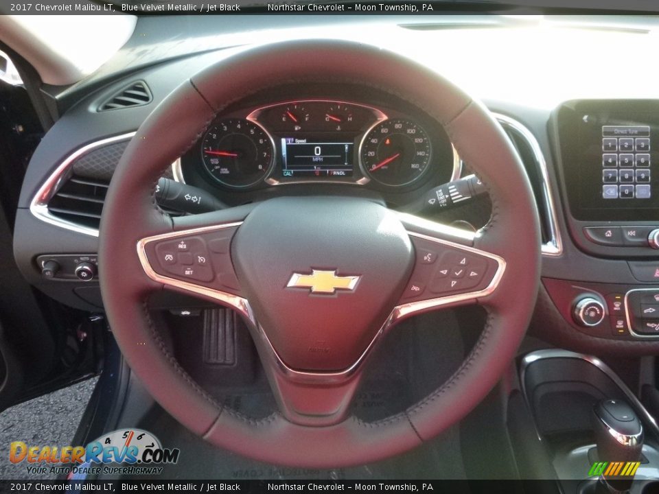 2017 Chevrolet Malibu LT Blue Velvet Metallic / Jet Black Photo #16