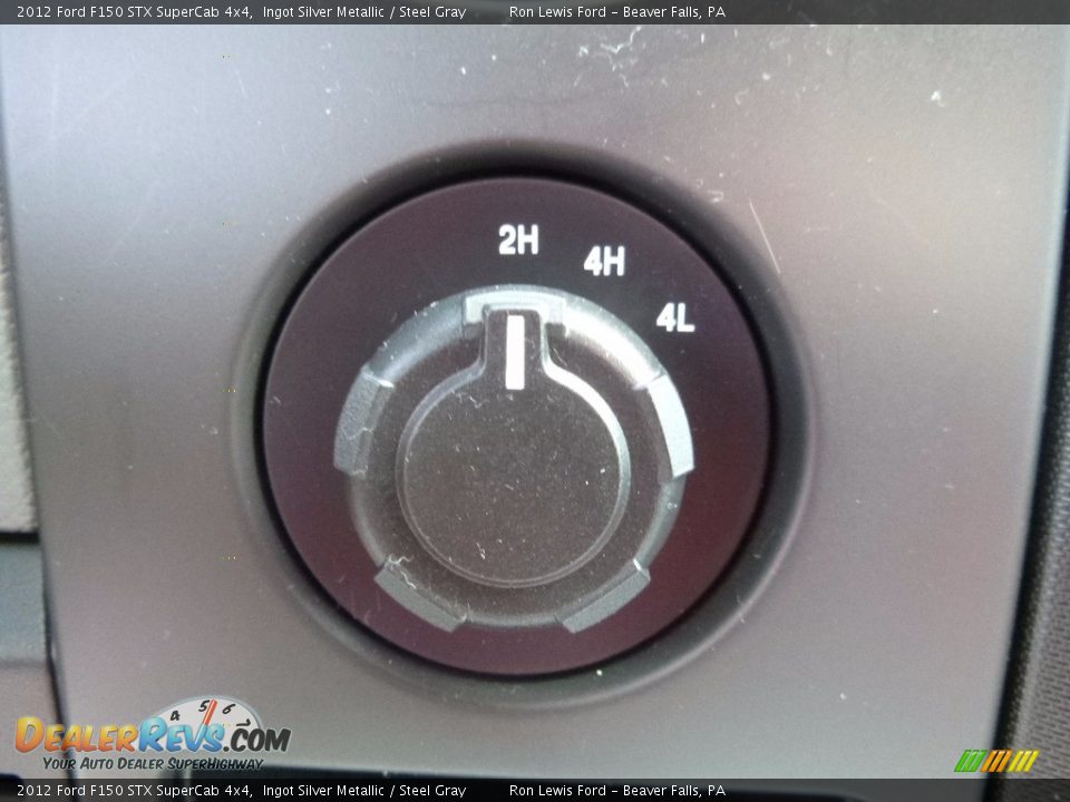 2012 Ford F150 STX SuperCab 4x4 Ingot Silver Metallic / Steel Gray Photo #17