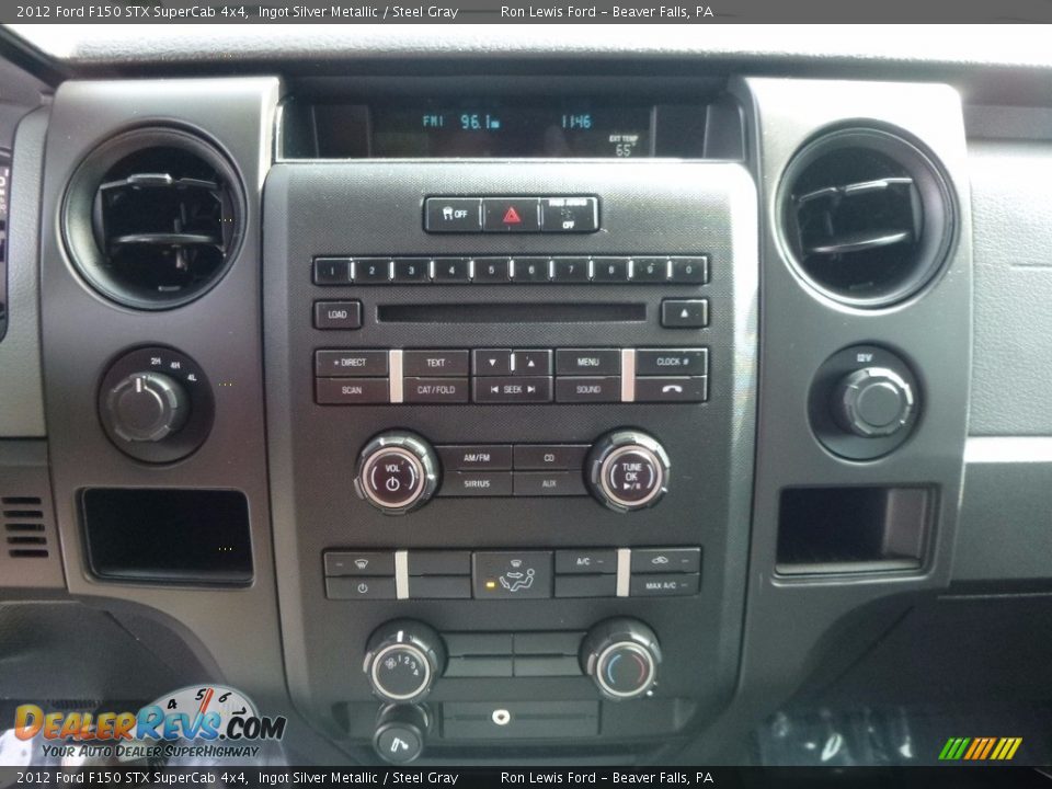2012 Ford F150 STX SuperCab 4x4 Ingot Silver Metallic / Steel Gray Photo #18