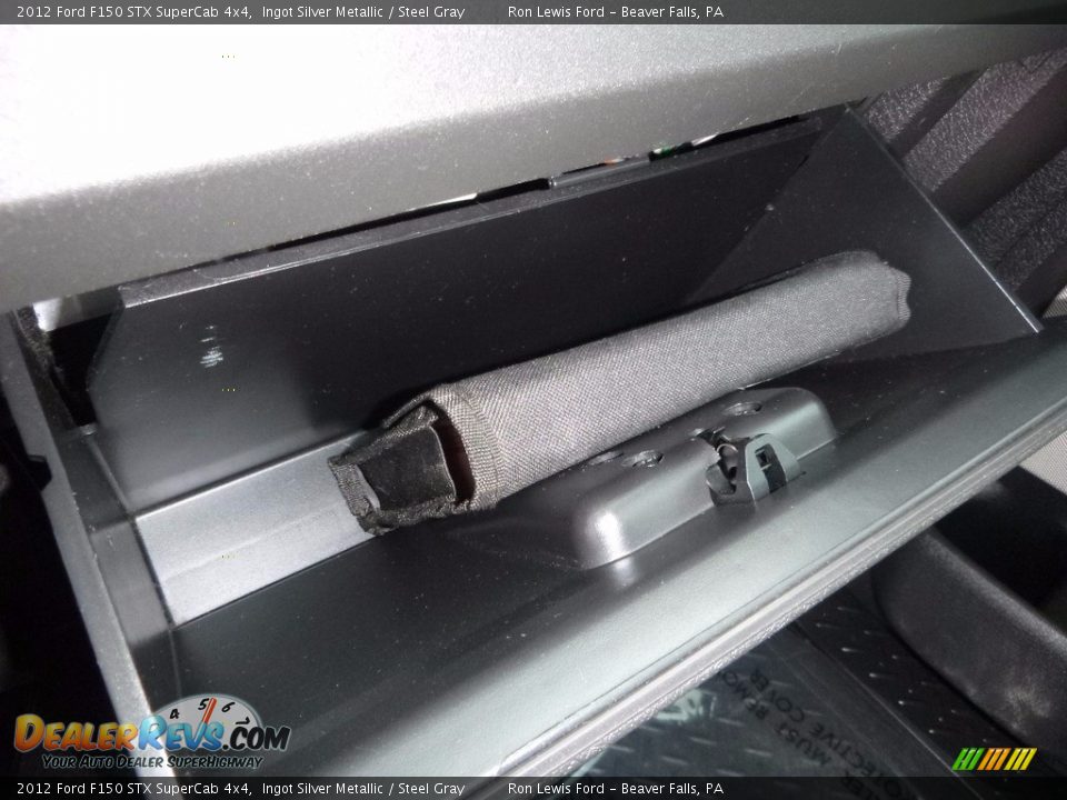 2012 Ford F150 STX SuperCab 4x4 Ingot Silver Metallic / Steel Gray Photo #19