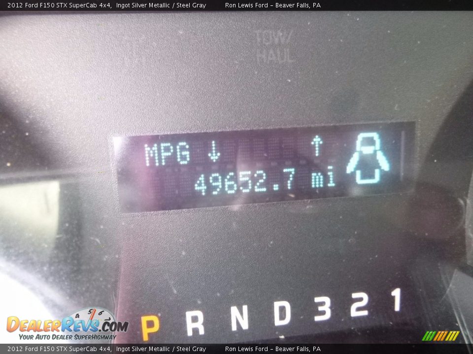 2012 Ford F150 STX SuperCab 4x4 Ingot Silver Metallic / Steel Gray Photo #20