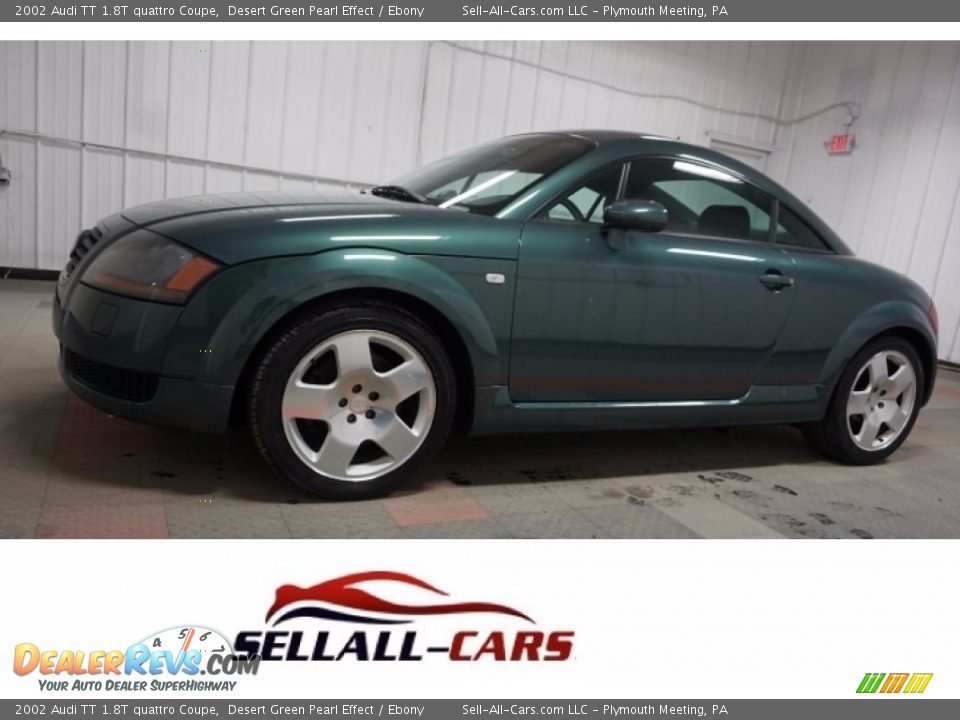 2002 Audi TT 1.8T quattro Coupe Desert Green Pearl Effect / Ebony Photo #1