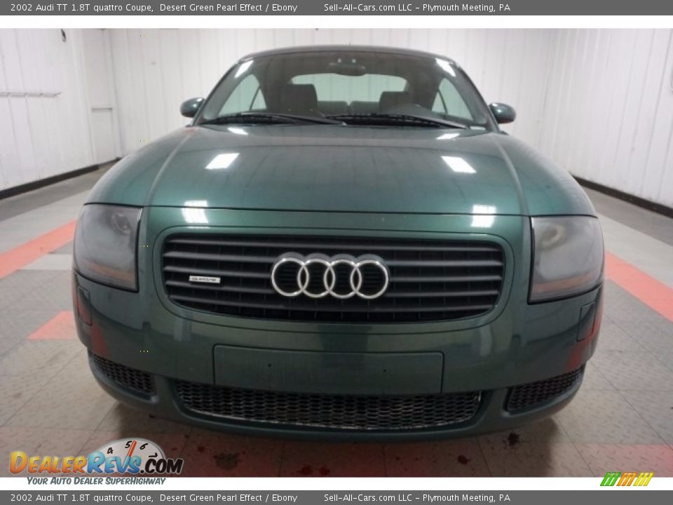 2002 Audi TT 1.8T quattro Coupe Desert Green Pearl Effect / Ebony Photo #4