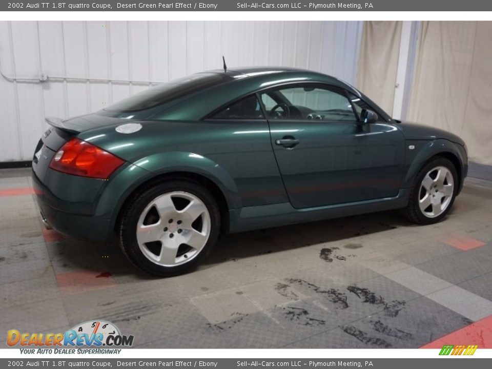 2002 Audi TT 1.8T quattro Coupe Desert Green Pearl Effect / Ebony Photo #7
