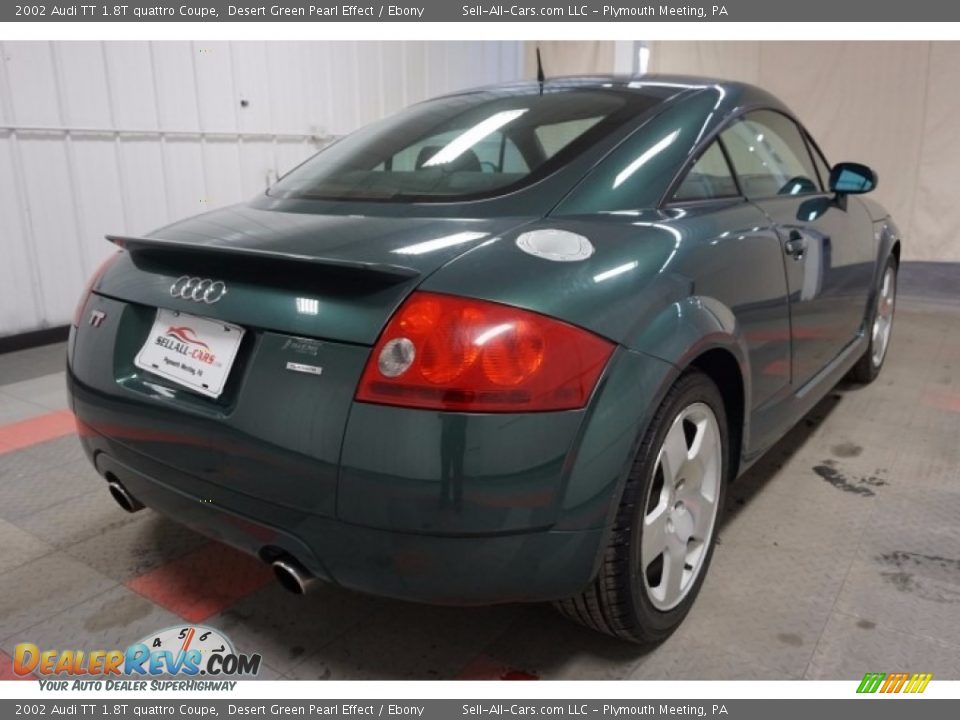 2002 Audi TT 1.8T quattro Coupe Desert Green Pearl Effect / Ebony Photo #8